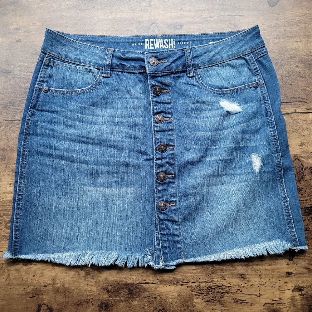 Denim Jean Skirt by Rewash Size 9